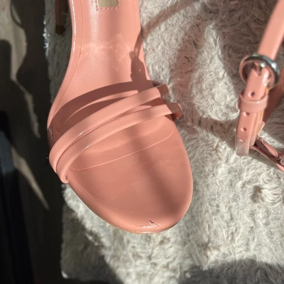 ZARA Coral Strappy Heels - Picture 4 of 13